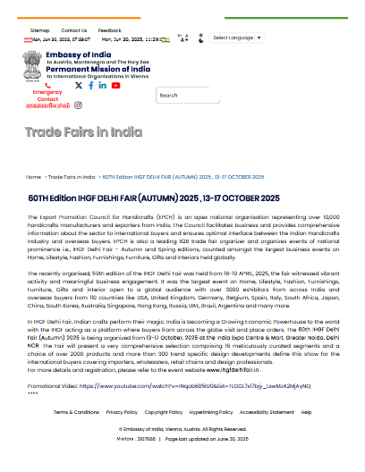 Embassy of India-Vienna-Austria Coverage