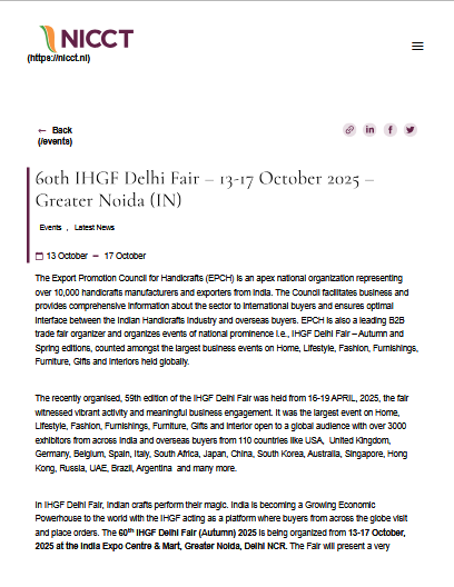 The Netherlands-India-Chamber-of-Commerce&trade Coverage